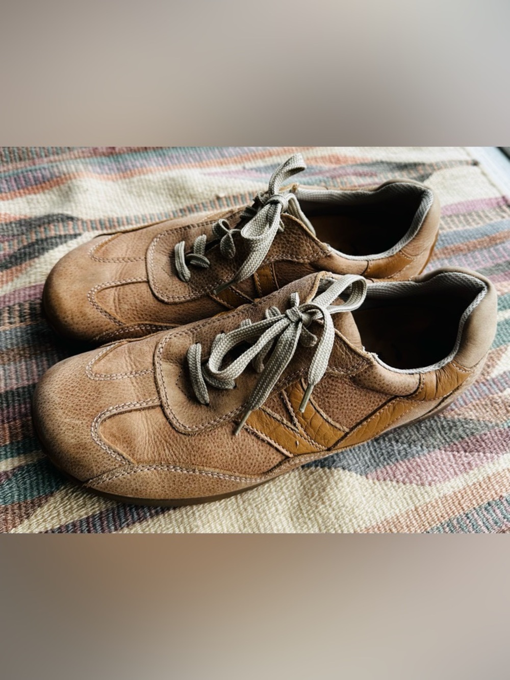 Footprints by Birkenstock Casual Brown Leather Sneakers - Footbed Comfort 41 Uni